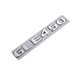 Decal tem chữ GLE450 dán đuôi xe ô tô Mercedes