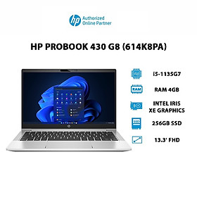 Laptop HP ProBook 430 G8(614K8PA)(i5-1135G7|4GB|256GB|Iris Xe Graphics|13.3' FHD)Hàng chính hãng