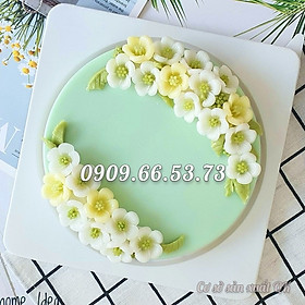 Bộ 2 khuôn rau câu silicon hoa mai hoa đào và lá - Mã số 1039