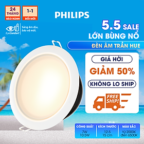 Bộ đèn âm trần Philips Hue Downlight – Garnea 7W D125 / 10.5W D150