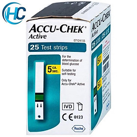 Que Thử Đường Huyết Accu-Chek Active Hộp 25 - 50 que