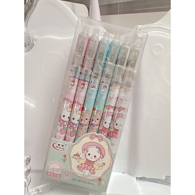 Bút gel 0.5mm màu xanh giao màu ngẫu nhiên