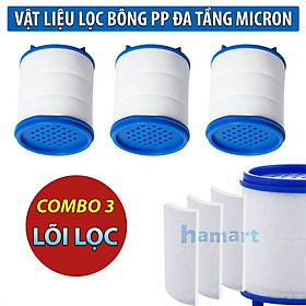 Đầu Lọc Nước Tại Vòi Tăng Áp Xoay 360 Mặt Xả Hoa Sen Rửa Chén Có Đầu Nối & Lõi Bông Lọc Sạch