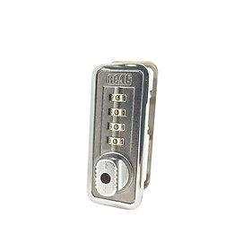 Khóa tủ Real 4 số dọc RL9041-01 keyless lock có chìa dò lại mật khẩu khi quên