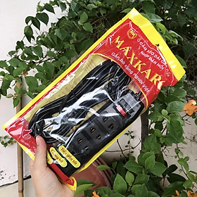 Ổ Điện Liền Dây MAXKARO 4 Ngả Dây 5M Có Công Tắc