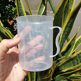 Mua LY ĐONG TRONG SUỐT 300ML ( 250ML ) CÓ TAY CẦM / ĐO LƯỜNG / CHIA VẠCH / ca nhựa PP