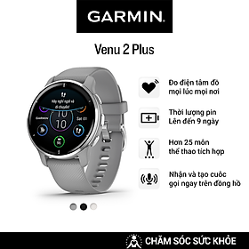 Mua Đồng Hồ Thông Minh Garmin Venu 2 Plus GPS (Powder Gray/Ivory/Black) - Hàng Chính Hãng
