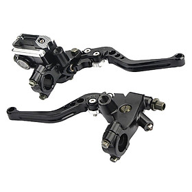 22mm Motorcycle Master Cylinder Reservoir Brake Clutch Hydraulic Levers 7/8