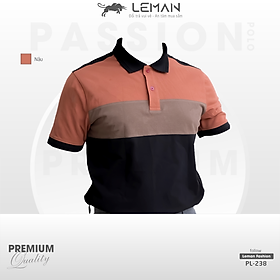 Áo thun polo nam Leman PL238 Vải Cotton Pique cao cấp Slimfit Form