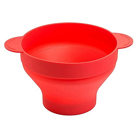 Microwave Popcorn Maker Bowl with Lid Safe Practical Blue