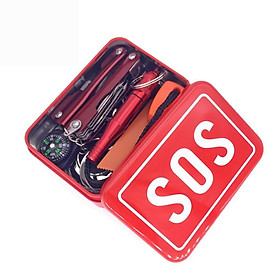 Outdoor Tool Box Organizer Camping Hiking Climbing Tool Storage Carry Case Red Color