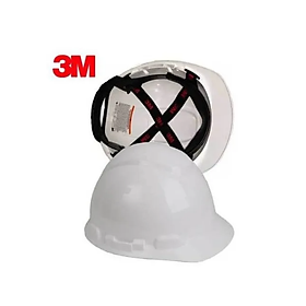 Mua Mũ bảo hộ 3M H701R màu trắng -nhựa HDPE siêu cứng  khóa vặn  dây nón co giãn