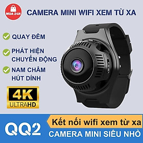 Mua Camera mini siêu nhỏ QQ2 kết nối wifi xem từ xa FULL HD 4K