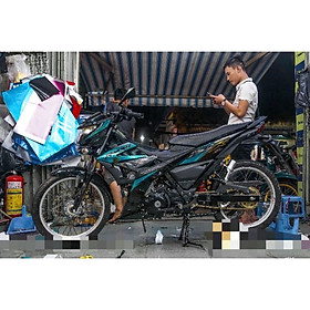 Tem rời xe raider đen, tem 3 lớp không bay màu