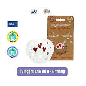 Ty ngậm LE BIBERON FRANCAIS bằng silicon 0-6 tháng tuổi - Tétra Medical