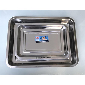 Mua Khay inox hình chữ nhật sâu 5cm (có đủ cỡ) - bao giá toàn quốc