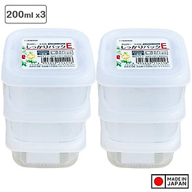 Mua Set 3 Hộp Nhựa 200ml An Toàn - Nội Địa Nhật Bản