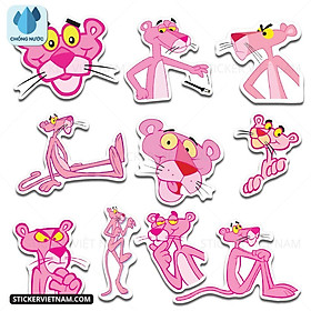 Sticker Báo Hồng - Pink Panther - Dán Trang Trí - Chất Liệu PVC Cán Màng Chất Lượng Cao Chống Nước, Chống Nắng, Không Bong Tróc Phai Màu