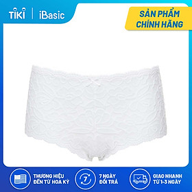 Quần lót nữ ren hipster lưng cao iBasic PANW137-1 - Trắng - XL