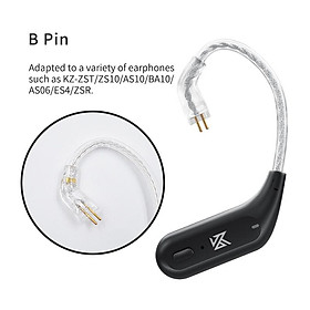 KZ AZ09 HD Mô-đun tương thích Bluetooth 5.2 Tai nghe Nâng cấp không dây Cáp HiFi HiFi không dây CPIN với sạc màu thùng: AZ09 Black B Pin