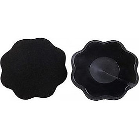 1 Cặp dán nhũ vải dày hình hoa màu trơn