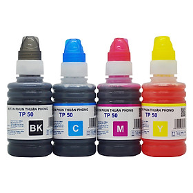 Mua (BỘ 4/6 MÀU) Mực in phun Thuận Phong TP50 (100ml) dùng cho máy in phun Epson  HP  Canon - Hàng Chính Hãng