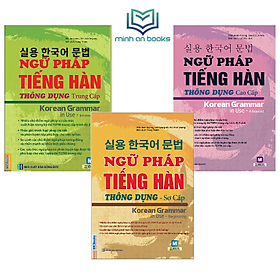 Combo Trọn Bộ 3 Cuốn Ngữ Pháp Tiếng Hàn Thông Dụng Sơ Cấp + Trung Cấp +