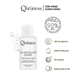 Dung dịch làm sạch và tẩy trang cho da nhạy cảm nguồn gốc thiên nhiên Qiriness Divine Micellar Water 30ml