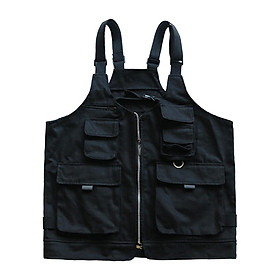 Barbecue Apron Casual Waistcoat Camping Vest for Garden Backyard Backpacking