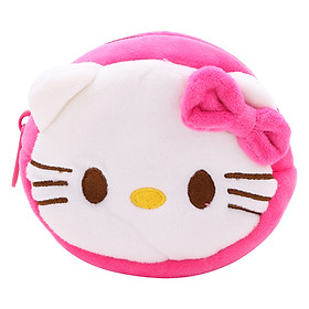 Móc Khóa Tròn Thú Bông Thanh Trà 3985- Hello Kitty