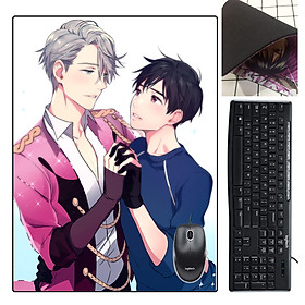 Bàn di chuột , Lót Chuột Yuri On Ice cao su dẻo 30cm x 40cm nhiều mẫu khác nhau ngẫu nhiên