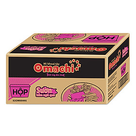 Mì Omachi sườn hầm ngũ quả 92g thùng 12 hộp