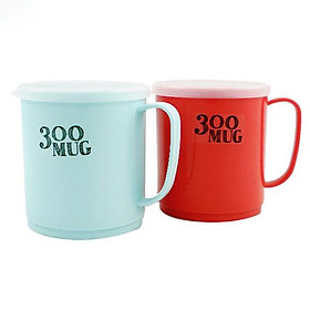 Bộ 2 Cốc uống nước lọc, nước ép trái cây có nắp 300mL - Hàng nội địa Nhật