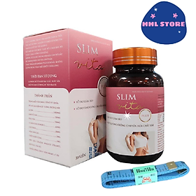 Viên Uống Slim Vita Plus,Tăng Cường Chuyển Hóa Chất Béo, Hỗ Trợ Giảm Cân Tặng Kèm Thước Dây