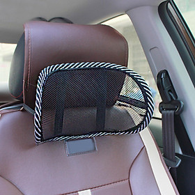 Mesh seat Headrest, Driving Neck Proect  Support Comfortable Black