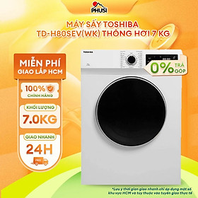 Máy sấy thông hơi Toshiba 7.0kg TD-H80SEV(WK) - Hàng Chính Hãng