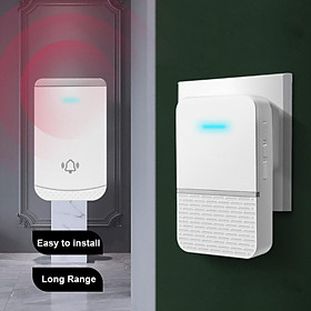 Mua Chuông cửa không dây AM-B512 chất lượng cao(tiêu chuẩn Châu Âu -CE)  thiết kế hoàn hảo   sang trọng  36 kiểu chuông  4 mức âm lượng  khoảng cách nhận tín hiệu lên đến 150m