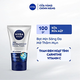 Sữa Rửa Mặt NIVEA MEN Bọt Mịn Giúp Sáng Da | Mờ Thâm Mụn (100g/150g) - 88836/83980