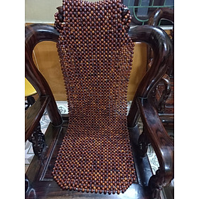 Tấm đệm lót ghế xe ôtô bằng hạt gỗ trắc đỏ đen 