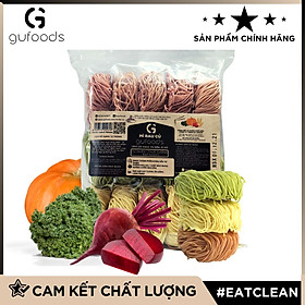 Mì rau củ GUfoods - Giàu chất xơ, Tự nhiên, Healthy, Thực dưỡng, Eat clean - Mì rau củ mix - Gói 400g