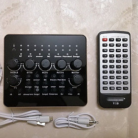 Mua Sound card thu âm live stream  V10 Bluetooth phiên bản 2019
