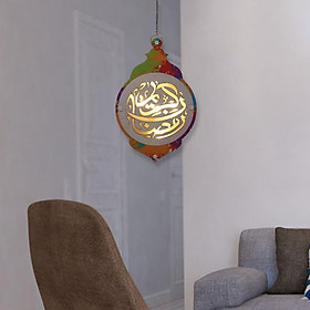 Ramadan Hanging Light Decor Sconce Eid Mubarak Lantern for Entryway Festival