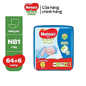 Miếng lót sơ sinh Huggies NB1 64 miếng - HSD luôn mới