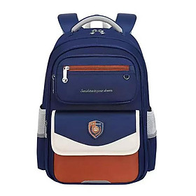 Ba Lô Chống Gù - Sun Eight 22339 - Màu Xanh Navy + Nâu