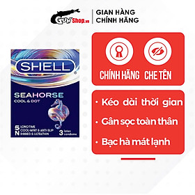 Bao cao su Shell Seahorse - Kéo dài thời gian - Hộp 10 cái | GUNSHOP VIỆT NAM