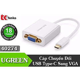 Cáp Chuyển Đổi USB Type-C To VGA Ugreen UG-40274 - Hàng chính hãng