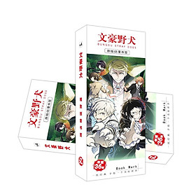 Hộp ảnh bookmark Bungou Stray Dogs Văn hào lưu lạc đánh dấu sách anime chibi mẫu ngẫu nhiên