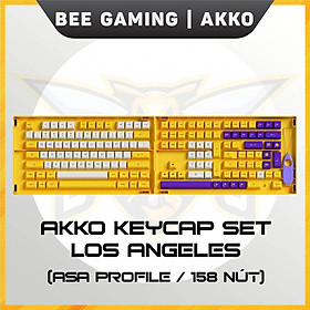 Bộ keycap AKKO chính hãng - Los Angeles (PBT DoubleShot / ASA Profile / 158 nút)