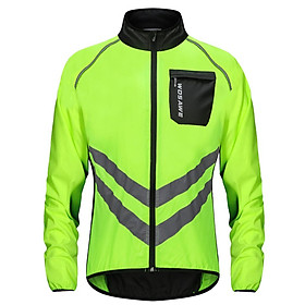 High Visibility Cycling Long Sleeve Jersey Winter Outdoor Sports Jacket Windproof Wind Coat Bicycle Cycle Wear Clothing