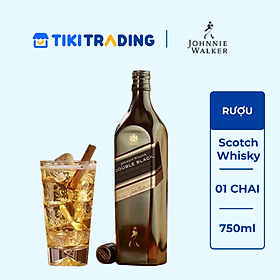 Rượu Johnnie Walker Double Black Label Blended Scotch Whisky 40% 750Ml [Không hộp]